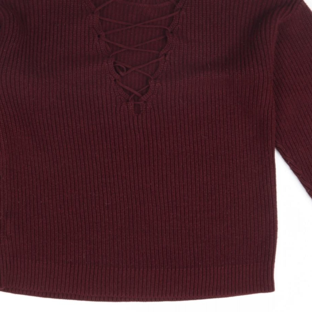 Womens UK Size S New Look Purple Pullover Jumper