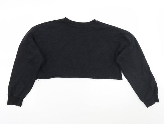Love Womens Black Pullover Jumper Size M