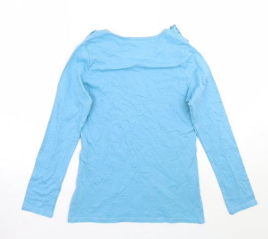 F&F Girls Blue Basic T-Shirt Size 13 Years
