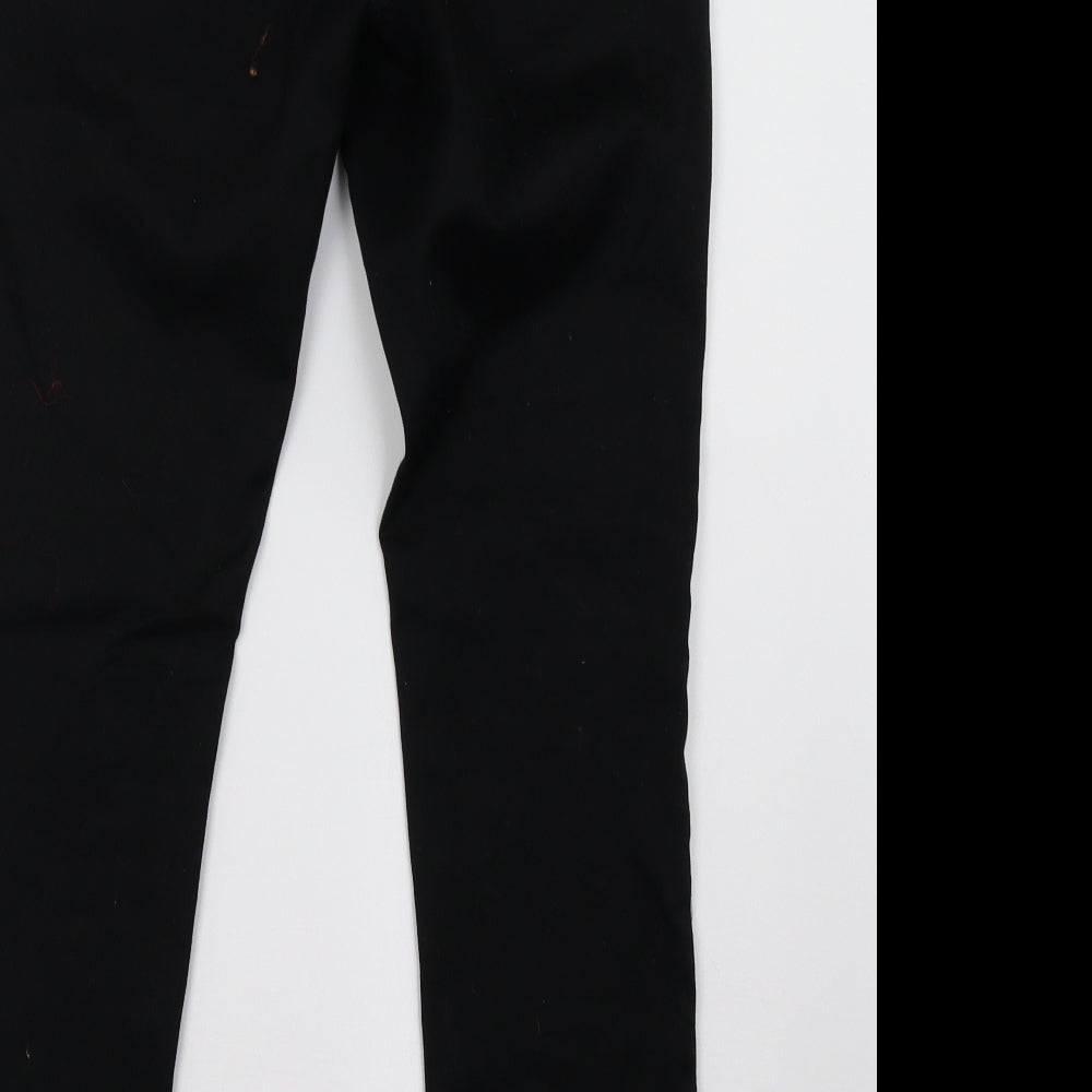 Womens UK Size 10 Preworn Regular Fit Skinny Black Jeans
