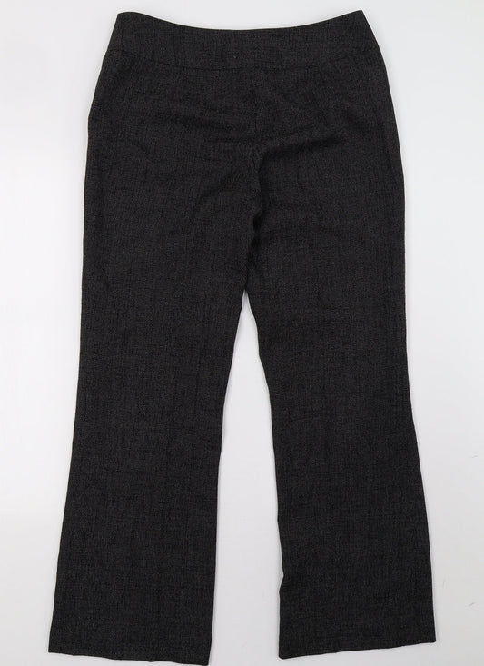 Womens UK Size 12 Dorothy Perkins Regular Fit Black Trousers