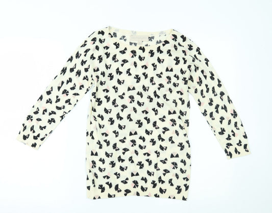 Womens UK Size 10 Fenn Wright Manson Ivory Basic Blouse