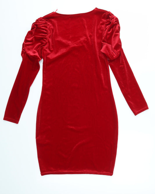 Quiz Womens Red Bodycon Size 8