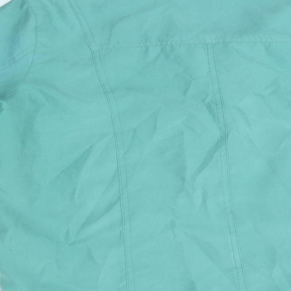 Classics Womens Green Overcoat Coat Size 12