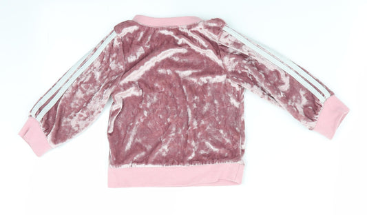 Preworn Girls Pink Pullover Sweatshirt Size 2-3 Years
