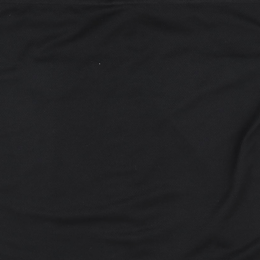 Mens UK Size Identikit Black Button-Up Short Sleeve Casual Shirt