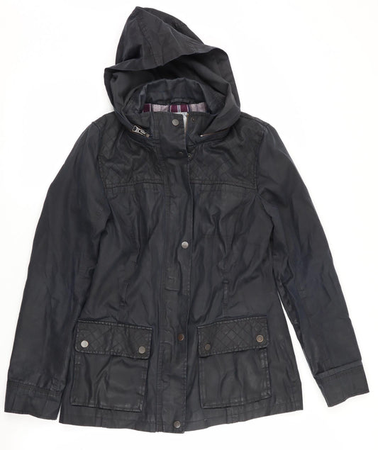 Womens UK Size 10 Indigo Blue Overcoat