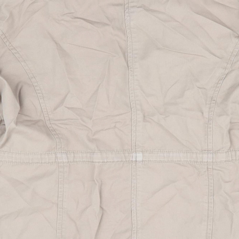 Dorothy Perkins Womens Beige Parka Coat Size 8