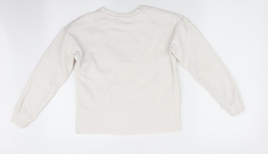 Florence and Fred Girls Ivory Pullover Sweatshirt Size 10-11 Years