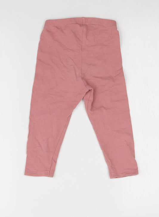H&M Girls Pink Leggings Size 12-18 Months