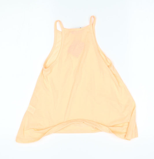 Atmosphere Womens Orange Basic Tank Size 6