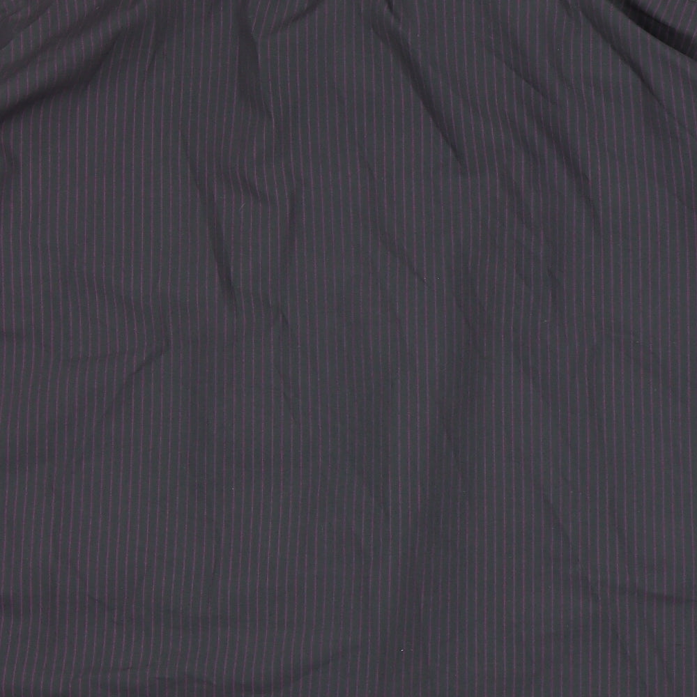 Urban Spirit Mens Grey Striped Button-Up Size XL