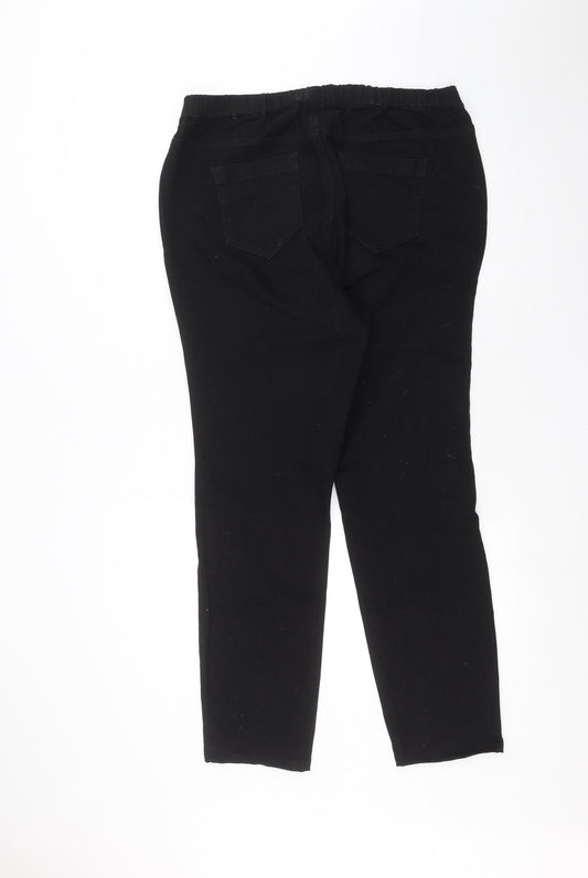 Evans Womens Black   Skinny Jeans Size 16 L26 in