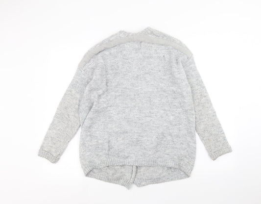 Papaya Womens Grey Cardigan Jumper Size S