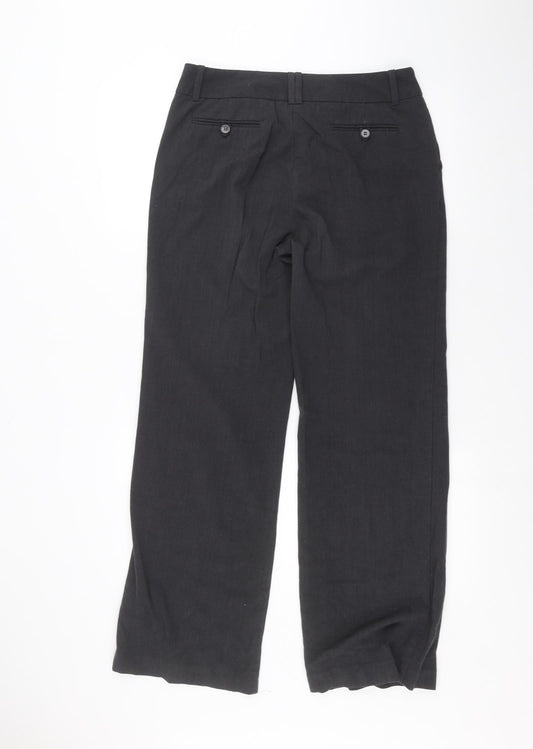 Ignite Womens Black Trousers Size 10 L28 in