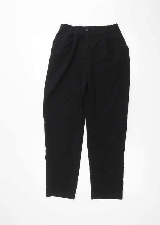 Womens UK Size 6 ASOS Regular Fit Black Trousers