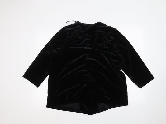 Womens UK Size 18 BHS Black Cardigan Jumper