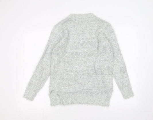 akd-a-west Womens Blue Pullover Jumper Size 14