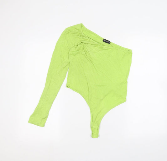 Womens UK Size 12 PRETTYLITTLETHING One-Piece Green Bodysuit