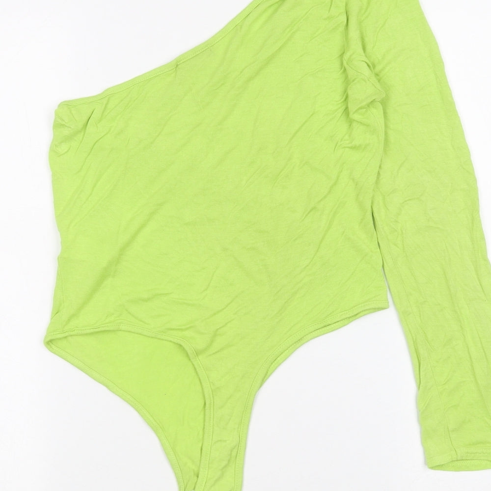 PRETTYLITTLETHING Womens Green   Bodysuit One-Piece Size 12