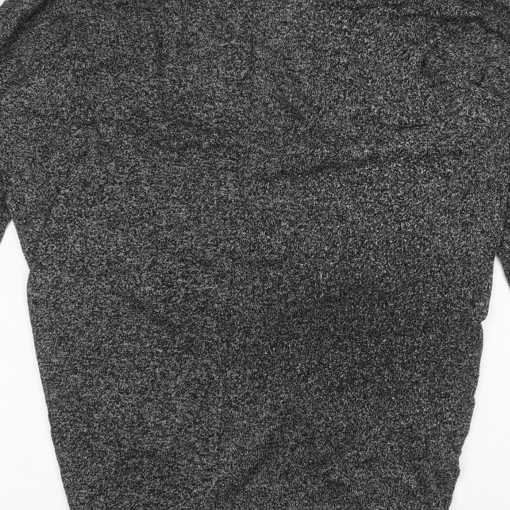 Womens UK Size S Preworn Black Cardigan Jumper