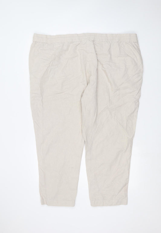 Studio Womens White Trousers Size 24 L26 in