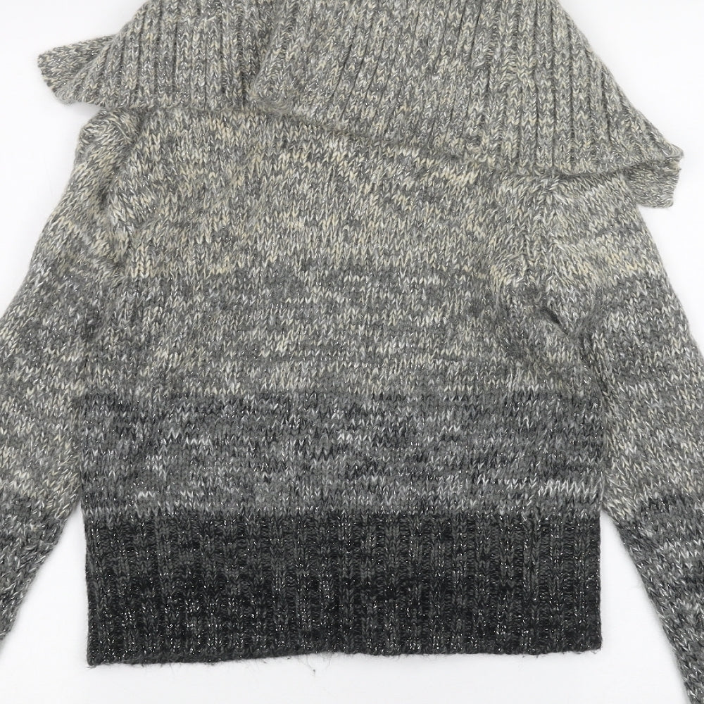 Womens UK Size S Select Grey Cardigan Jumper