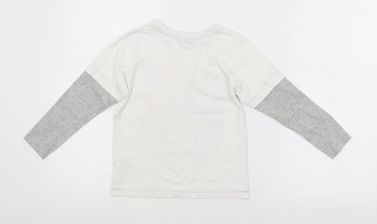 George Boys White Basic T-Shirt Size 5-6 Years - MONKEY