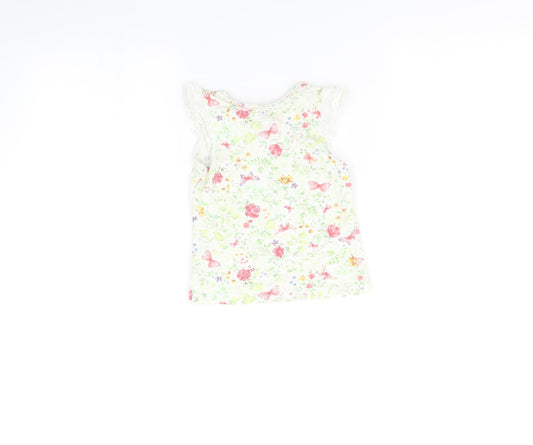 Mothercare Multicoloured Floral Basic T-Shirt Size 18-24 Months