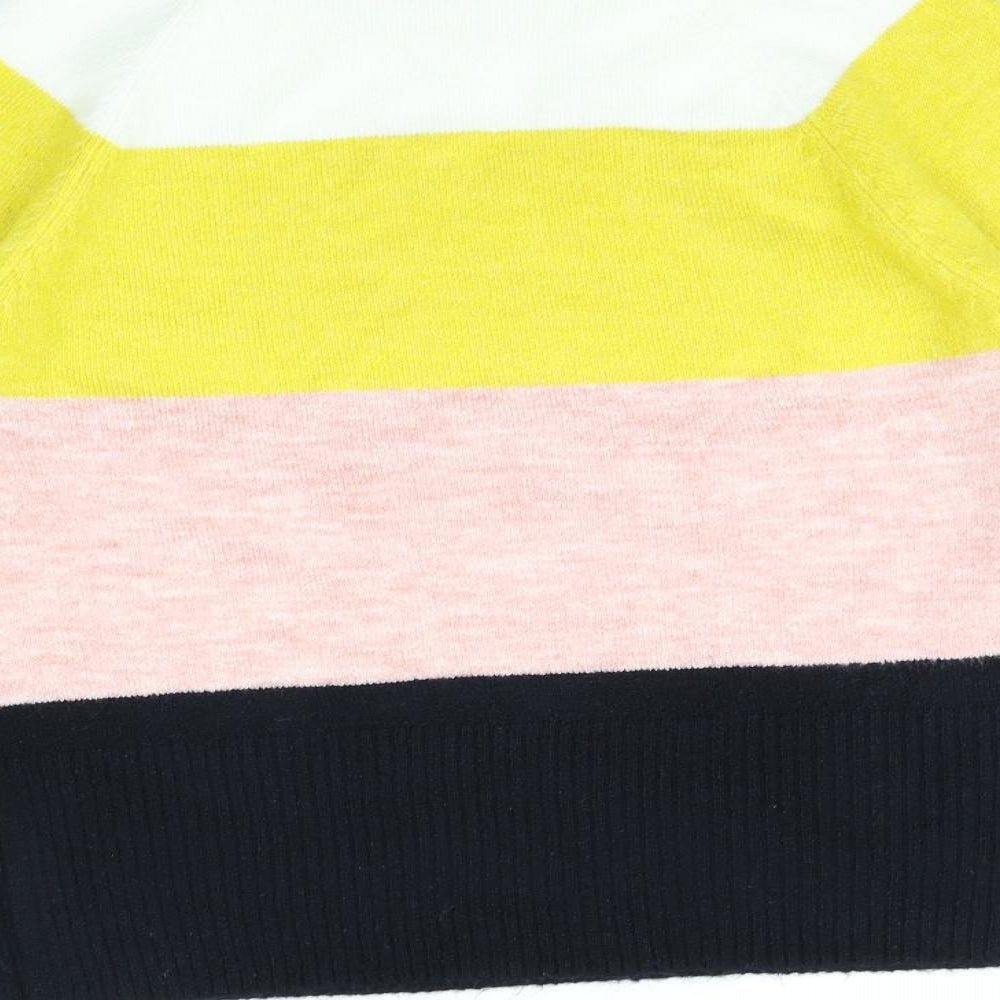 F&F Womens Multicoloured Striped Pullover Jumper Size 10