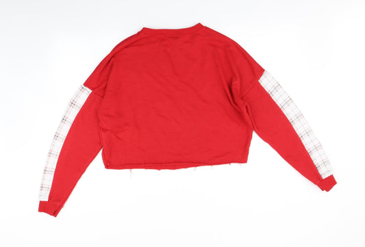 New Look Girls Red Pullover Jumper Size 14-15 Years - Brooklyn