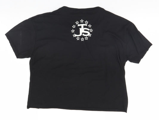 Preworn Boys Black Basic T-Shirt Size S