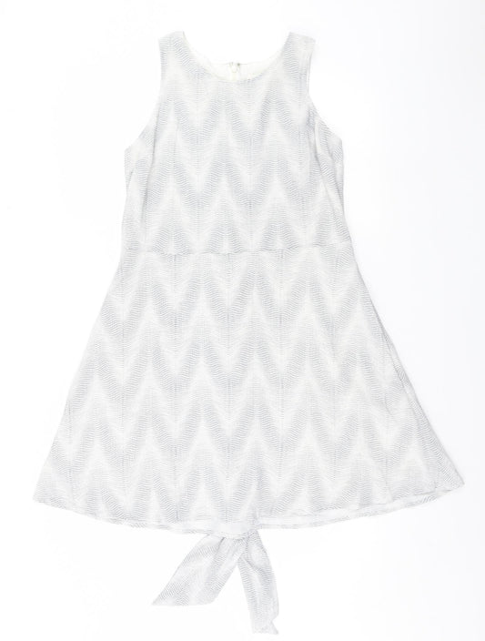 Gap Womens Grey Striped A-Line Size S