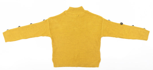 Primark Womens Green Striped Pullover Jumper Size 6