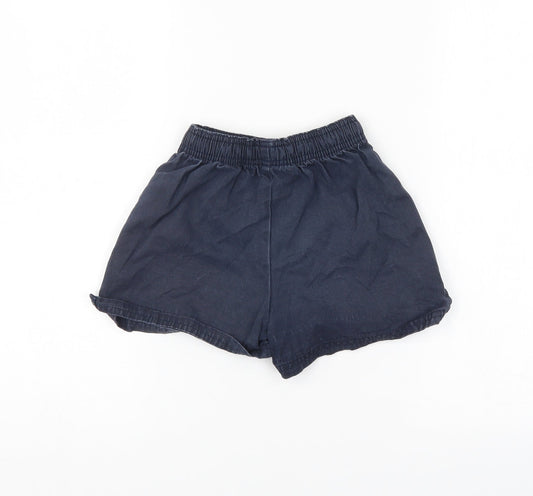 M&S Girls Blue Culotte Shorts Size 5-6 Years