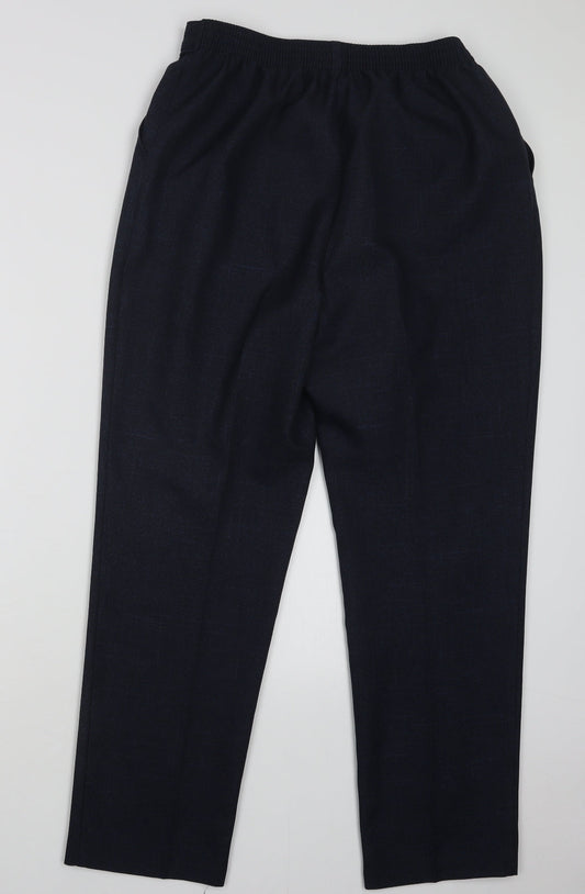 Womens UK Size 14 Marks and Spencer Regular Fit Blue Trousers