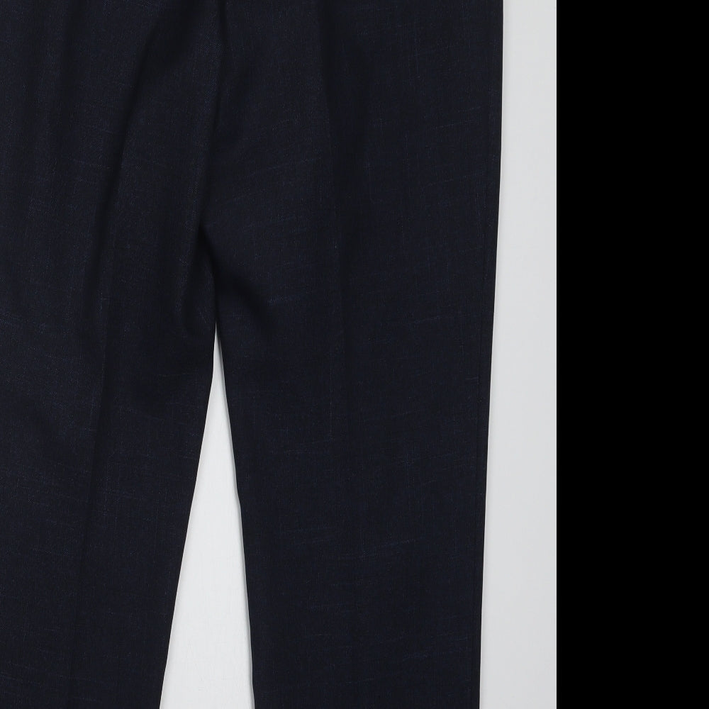 Womens UK Size 14 Marks and Spencer Regular Fit Blue Trousers