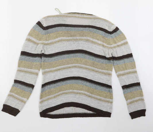 Womens UK Size 16 Papaya Beige Pullover Jumper