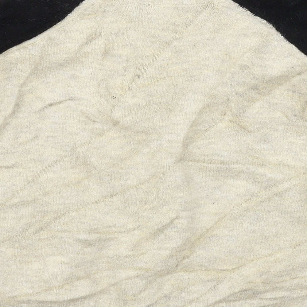 F&F Womens Beige Knit Pullover Jumper Size 6