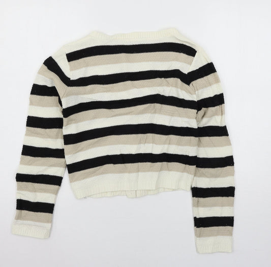 Womens UK Size 8 Evie White Cardigan Jumper