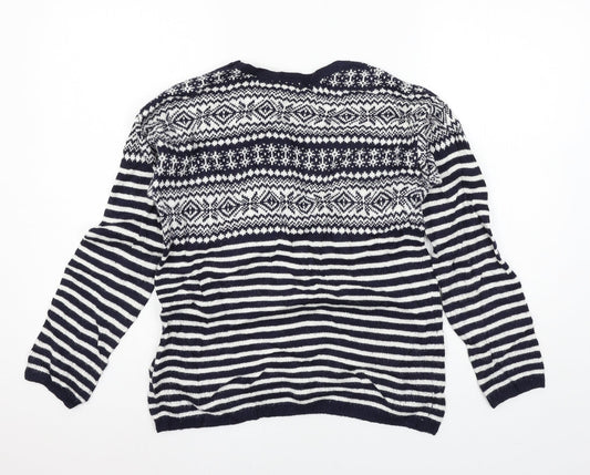 Womens UK Size S H&M Blue Pullover Jumper
