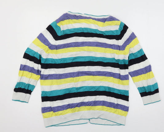 Womens UK Size 18 Per Una Multicoloured Cardigan Jumper