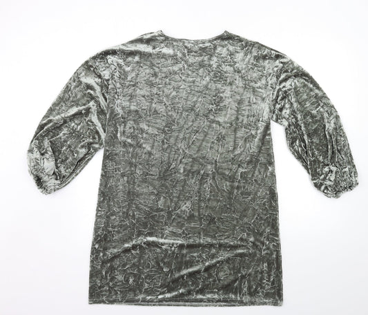 PRETTYLITTLETHING Womens Green A-Line Size 8