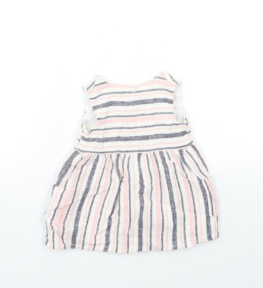 Primark Baby Pink Striped Fit & Flare Size 3-6 Months