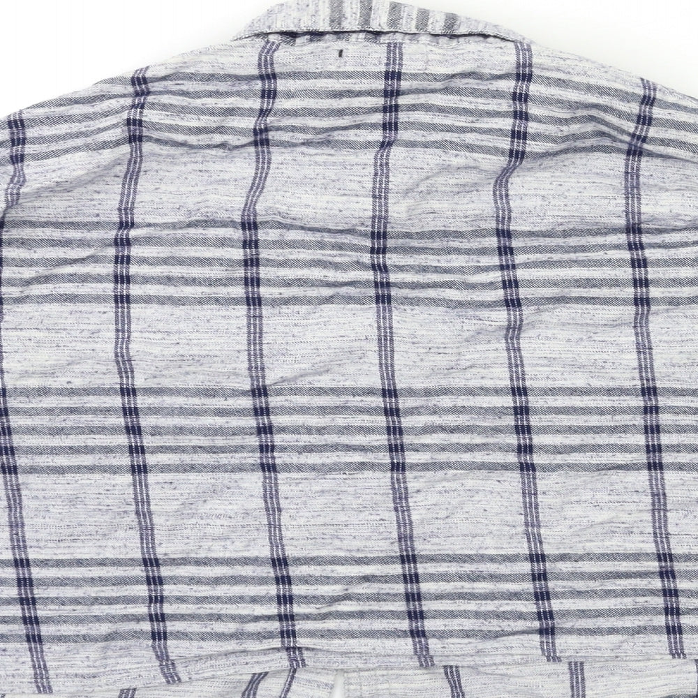 Womens UK Size S BDG Blue Basic Button-Up