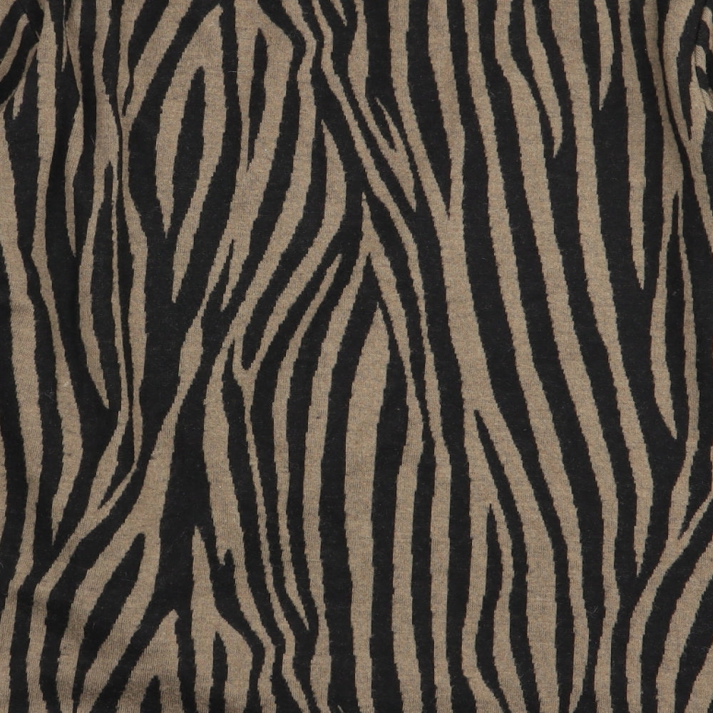 F&F Womens Multicoloured Striped Basic T-Shirt Size 10