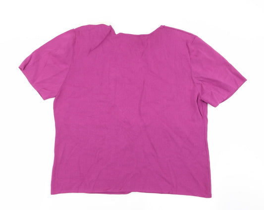 Womens UK Size XL Roman Multicoloured Basic T-Shirt
