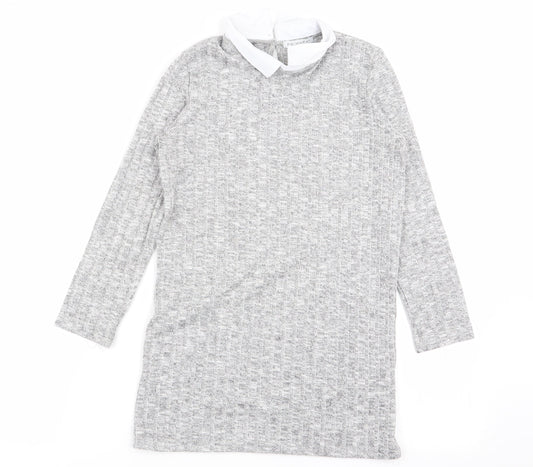 Primark Girls Grey Fit & Flare Size 8-9 Years