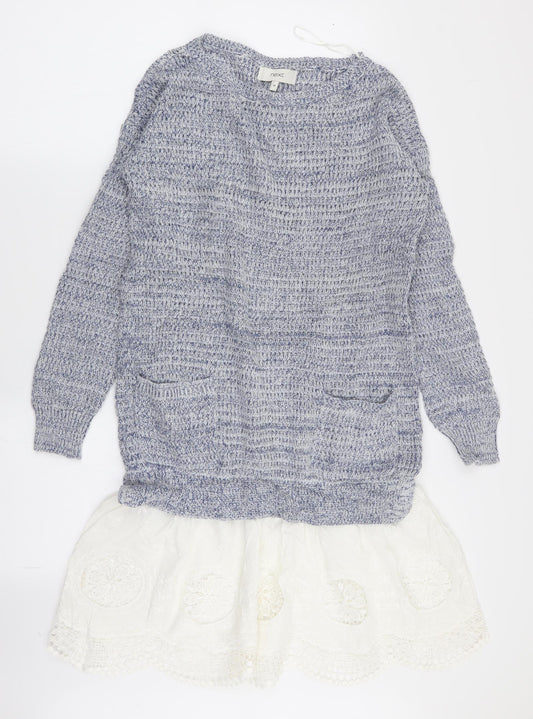 Next Womens Multicoloured Jumper Dress Size 10