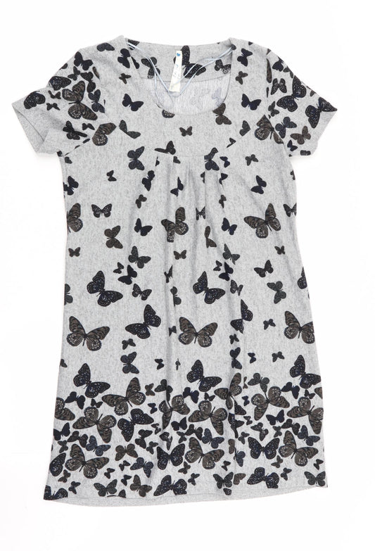 Blue Vanilla Womens Grey Fit & Flare Size S